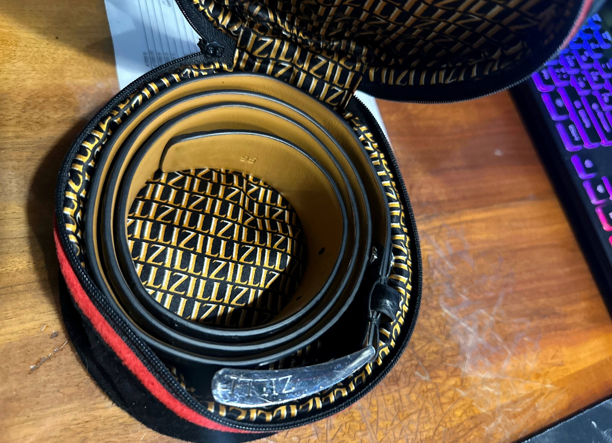 Zilli Chestnut Crocodile Belt